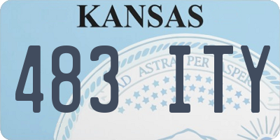 KS license plate 483ITY