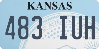 KS license plate 483IUH