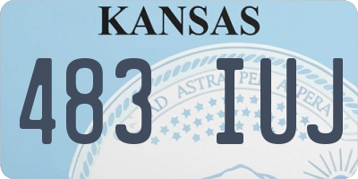KS license plate 483IUJ