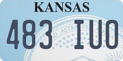 KS license plate 483IUO