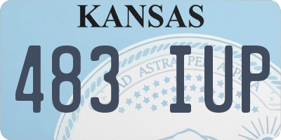 KS license plate 483IUP