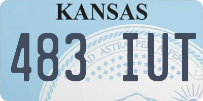 KS license plate 483IUT