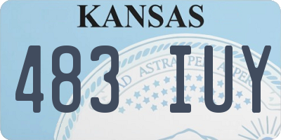 KS license plate 483IUY