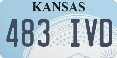 KS license plate 483IVD