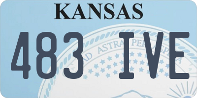 KS license plate 483IVE
