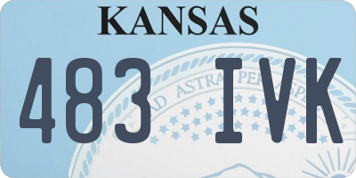KS license plate 483IVK