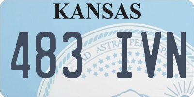 KS license plate 483IVN