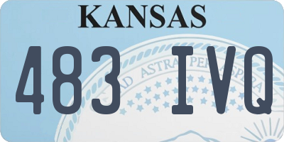KS license plate 483IVQ