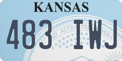 KS license plate 483IWJ