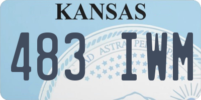 KS license plate 483IWM