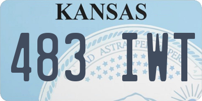KS license plate 483IWT