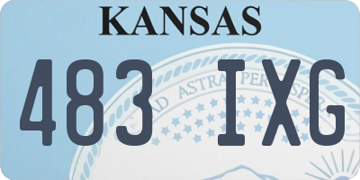 KS license plate 483IXG