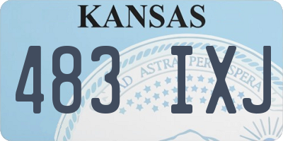 KS license plate 483IXJ