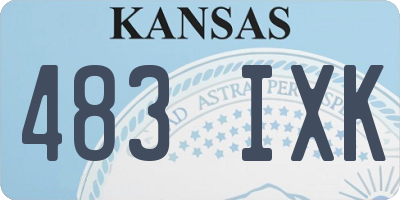 KS license plate 483IXK