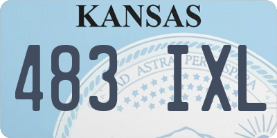 KS license plate 483IXL