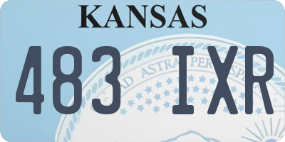KS license plate 483IXR