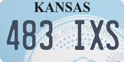 KS license plate 483IXS