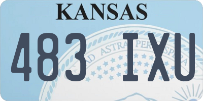 KS license plate 483IXU
