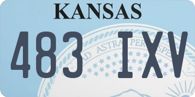 KS license plate 483IXV
