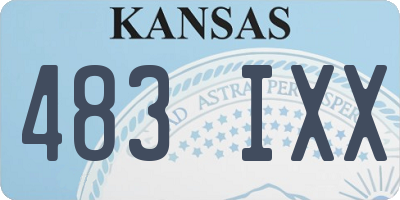 KS license plate 483IXX