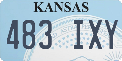 KS license plate 483IXY
