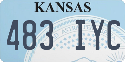 KS license plate 483IYC