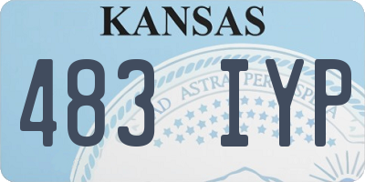 KS license plate 483IYP