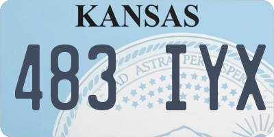 KS license plate 483IYX
