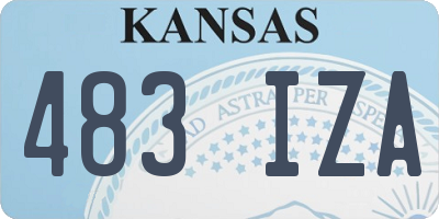 KS license plate 483IZA