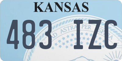 KS license plate 483IZC