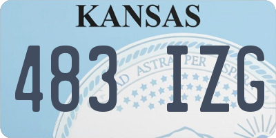 KS license plate 483IZG