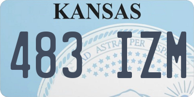 KS license plate 483IZM