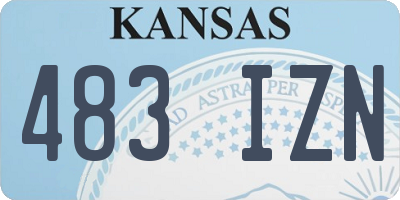 KS license plate 483IZN