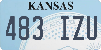 KS license plate 483IZU