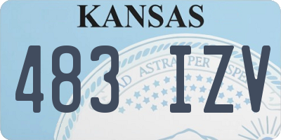 KS license plate 483IZV