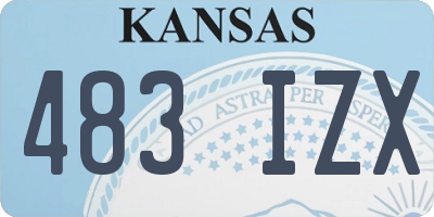 KS license plate 483IZX