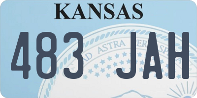 KS license plate 483JAH