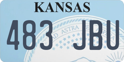 KS license plate 483JBU