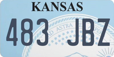 KS license plate 483JBZ