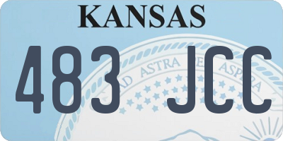 KS license plate 483JCC