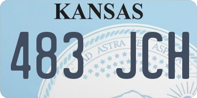 KS license plate 483JCH