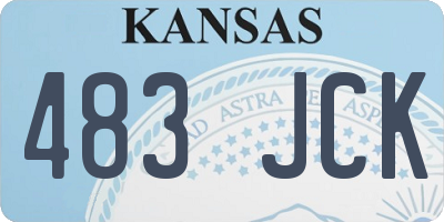 KS license plate 483JCK