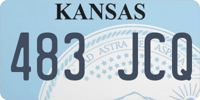 KS license plate 483JCQ