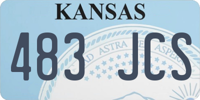 KS license plate 483JCS
