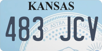 KS license plate 483JCV