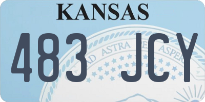 KS license plate 483JCY