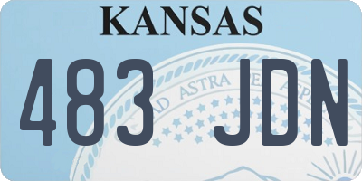 KS license plate 483JDN
