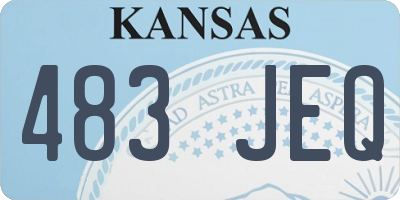 KS license plate 483JEQ