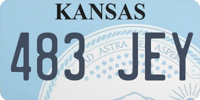 KS license plate 483JEY