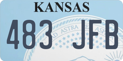 KS license plate 483JFB